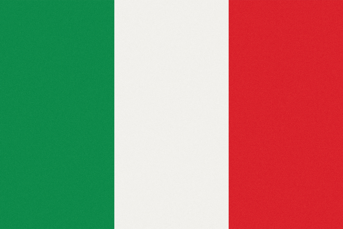 Italian Flag, Texturised